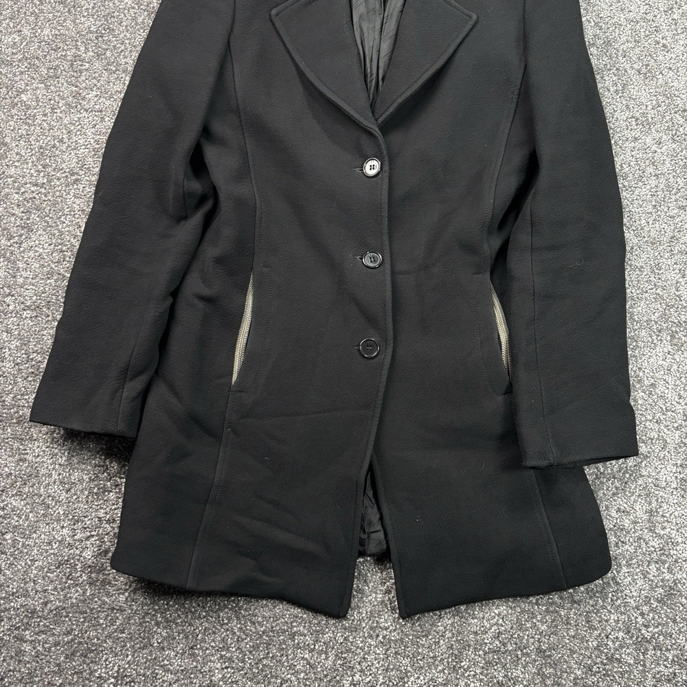 Missoni Black Wool Peacoat Overcoat Women's 40 Made In Italy Designer Jacket - Picture 4 of 16
